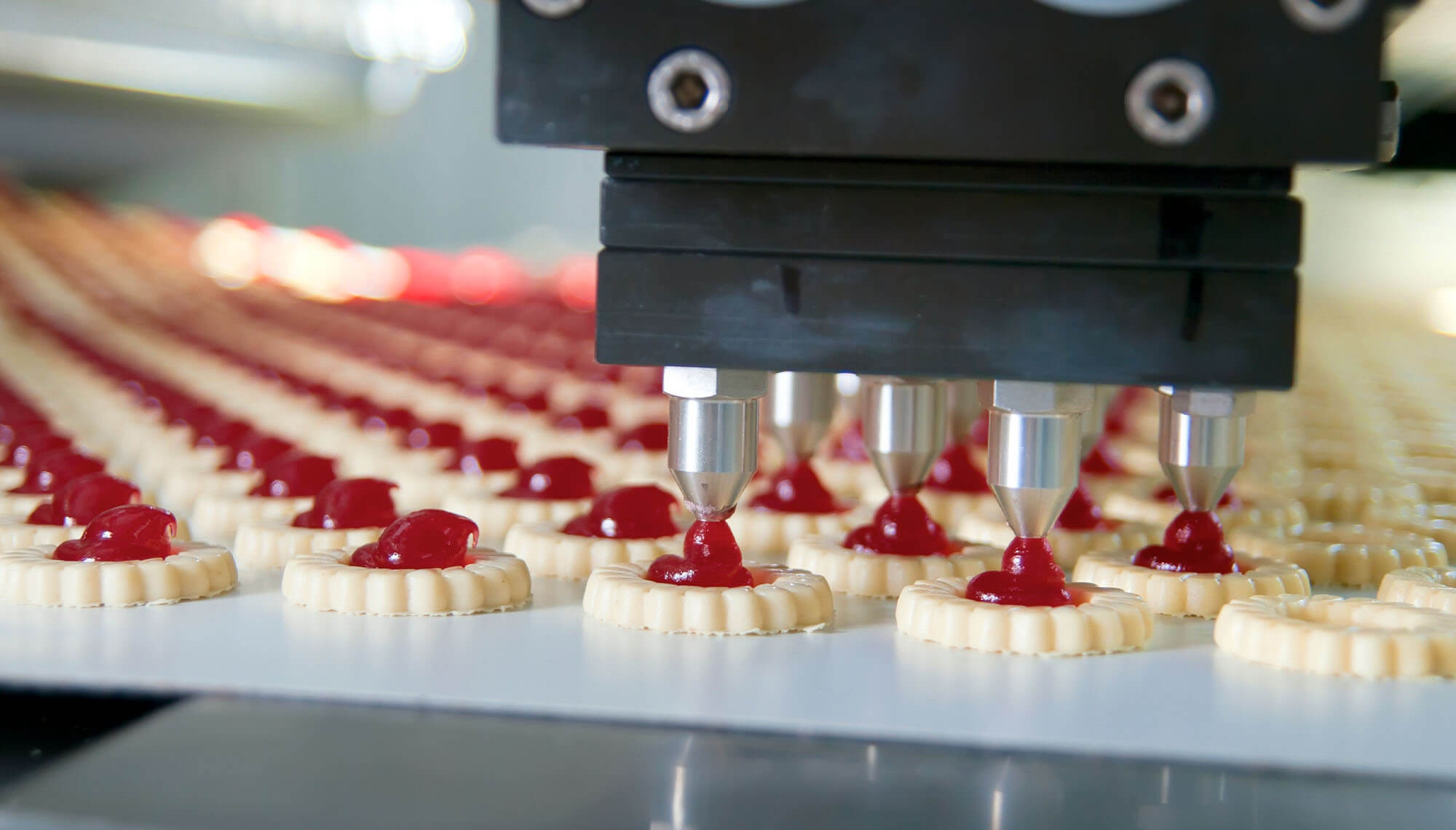 produktionslinje för små bakverk som tillverkas